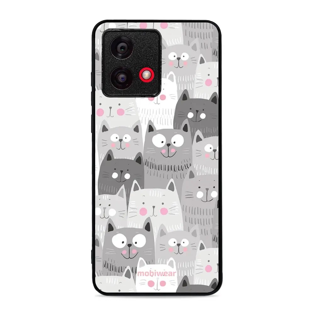 Lesklý kryt Mobiwear Glossy - Motorola Moto G84 - G045G - Kočičky