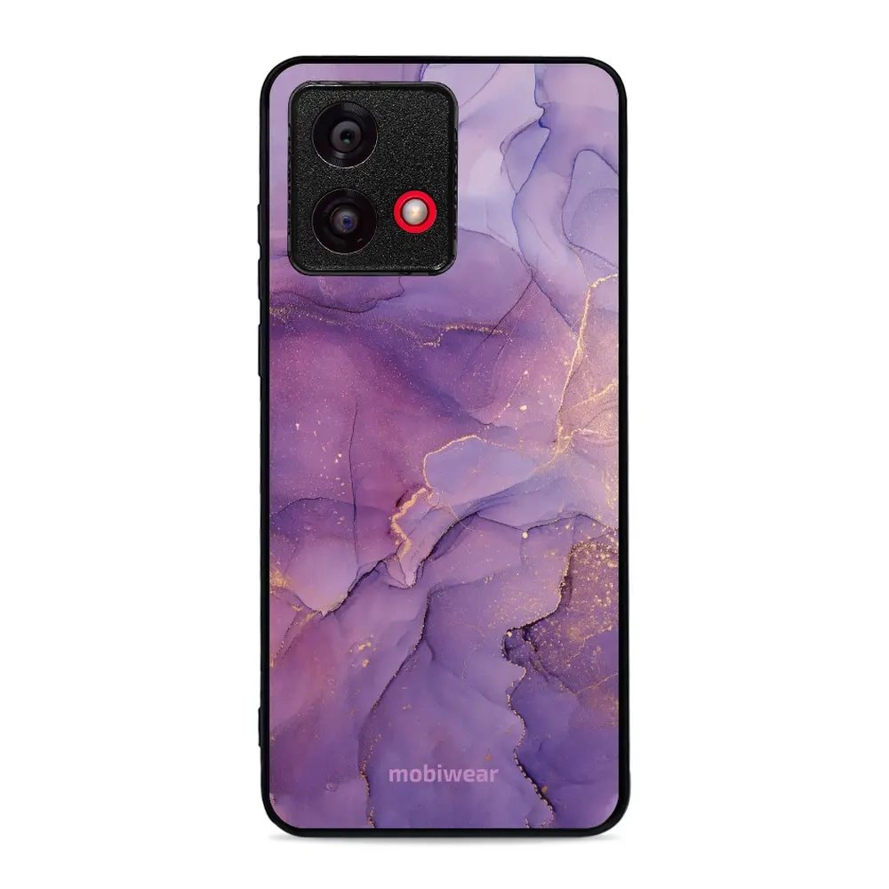 Lesklý kryt Mobiwear Glossy - Motorola Moto G84 - G050G - Fialový mramor