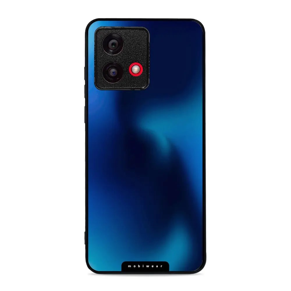 Lesklý kryt Mobiwear Glossy - Motorola Moto G84 - G068G Modrý odstín