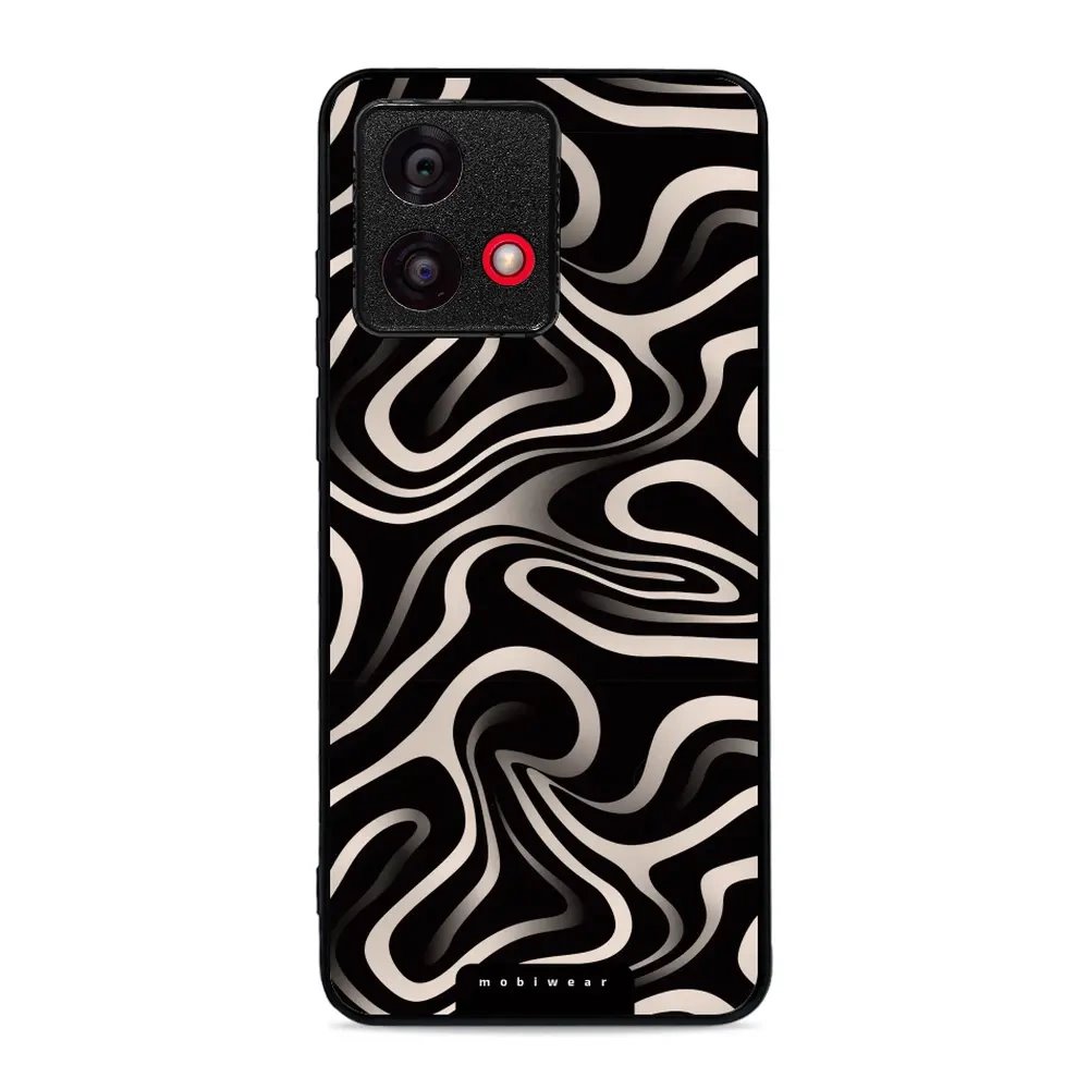 Lesklý kryt Mobiwear Glossy - Motorola Moto G84 - GA63G Vlnky a linky