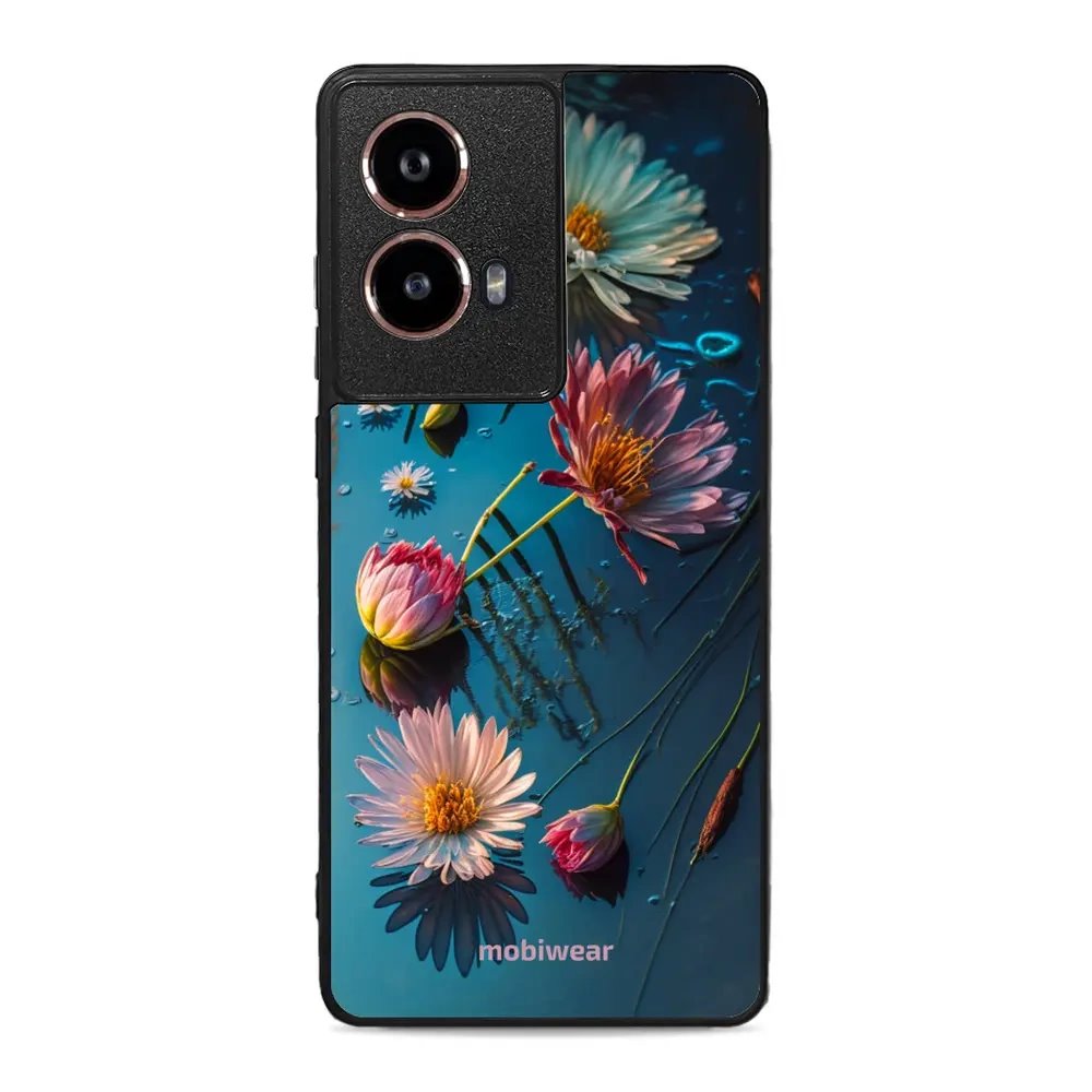Lesklý kryt Mobiwear Glossy - Motorola Moto G85 5G - G013G Květy na hladině