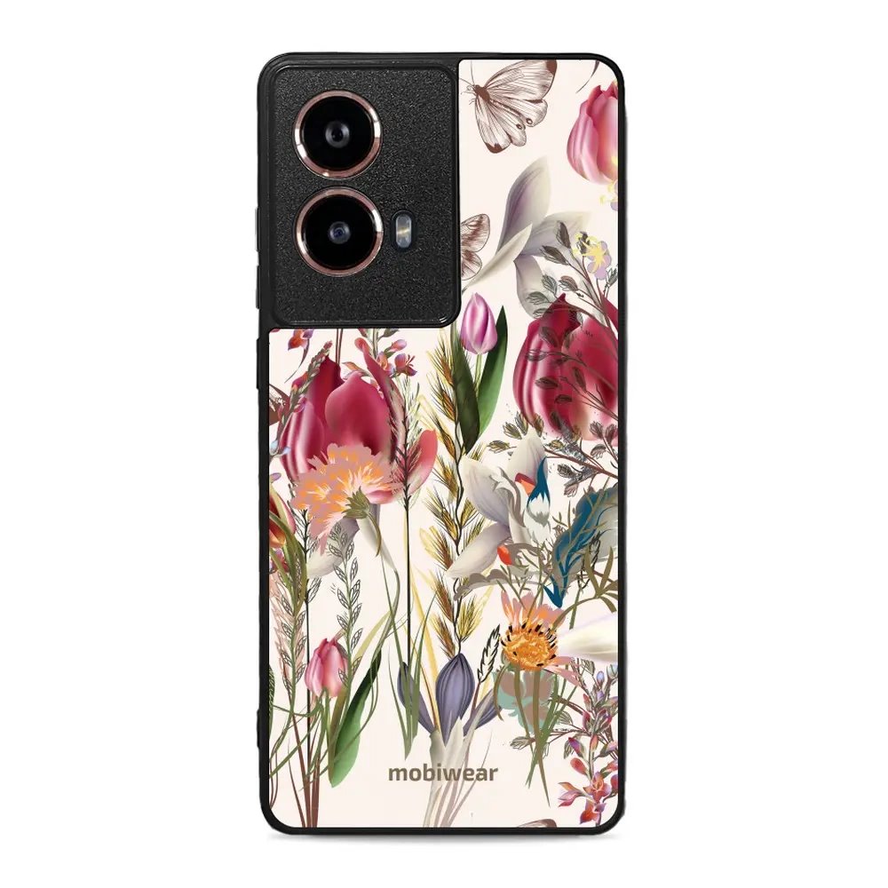 Lesklý kryt Mobiwear Glossy - Motorola Moto G85 5G - G031G - Rozkvetlá louka