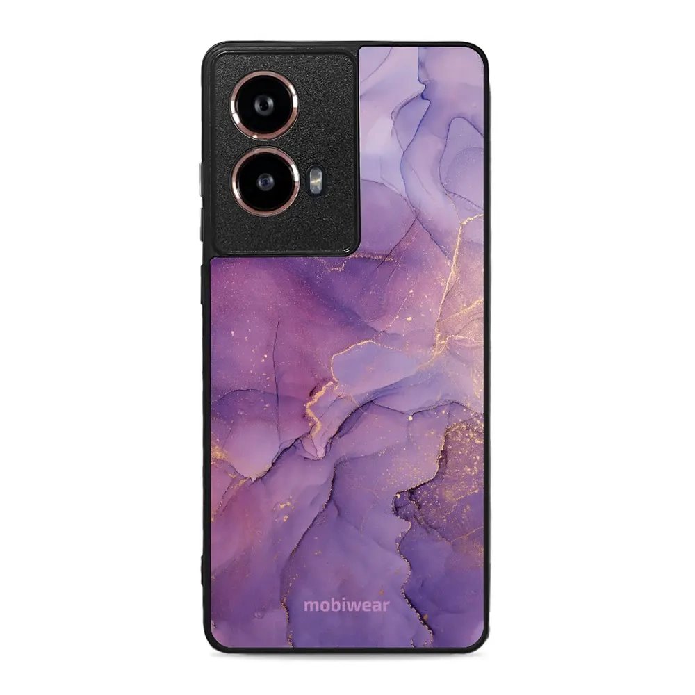 Lesklý kryt Mobiwear Glossy - Motorola Moto G85 5G - G050G - Fialový mramor