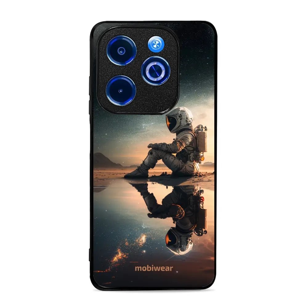 Lesklý kryt Mobiwear Glossy - Infinix HOT 40i - G003G Astronaut na samotce