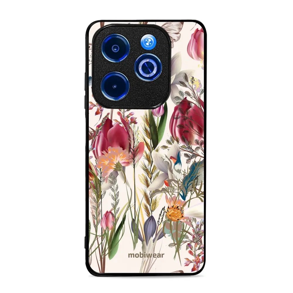 Lesklý kryt Mobiwear Glossy - Infinix HOT 40i - G031G - Rozkvetlá louka