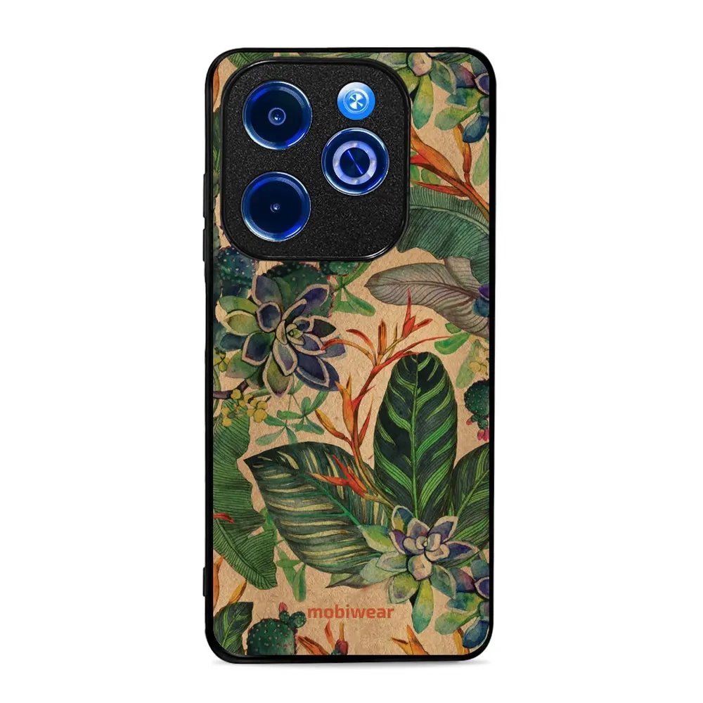 Lesklý kryt Mobiwear Glossy - Infinix HOT 40i - G036G - Sukulenty