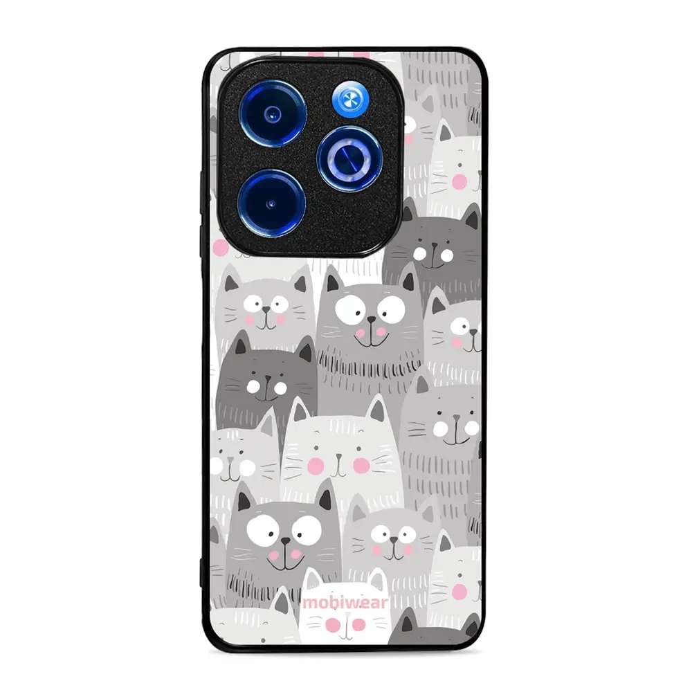 Lesklý kryt Mobiwear Glossy - Infinix HOT 40i - G045G - Kočičky