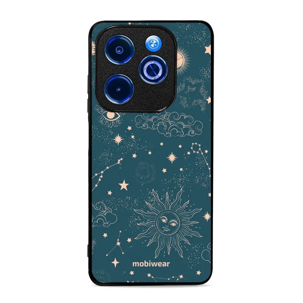 Lesklý kryt Mobiwear Glossy - Infinix HOT 40i - G047G - Magický vesmír