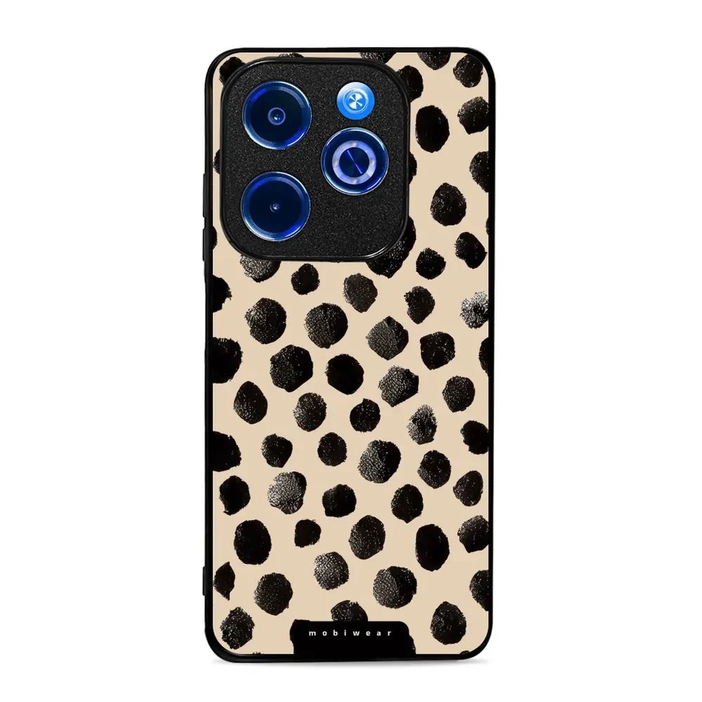 Lesklý kryt Mobiwear Glossy - Infinix HOT 40i - GA50G Černé puntíky