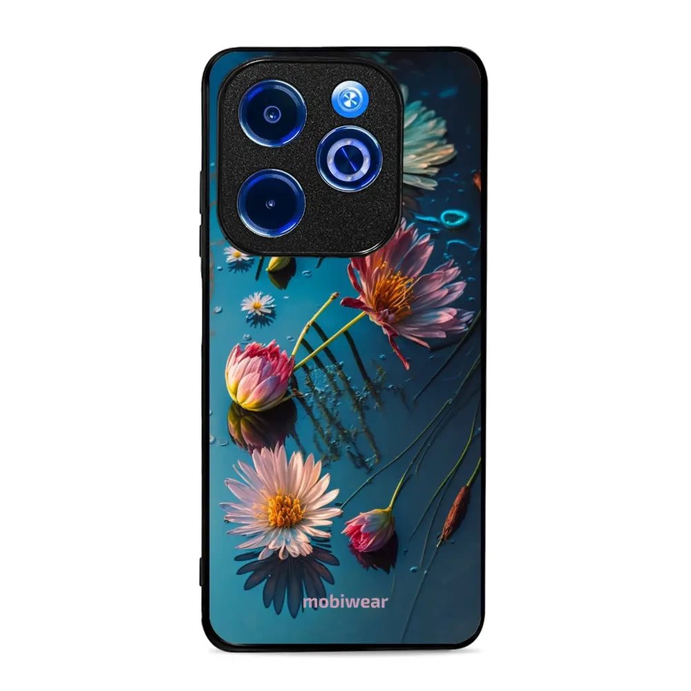 Lesklý kryt Mobiwear Glossy - Infinix Smart 8 - G013G Květy na hladině