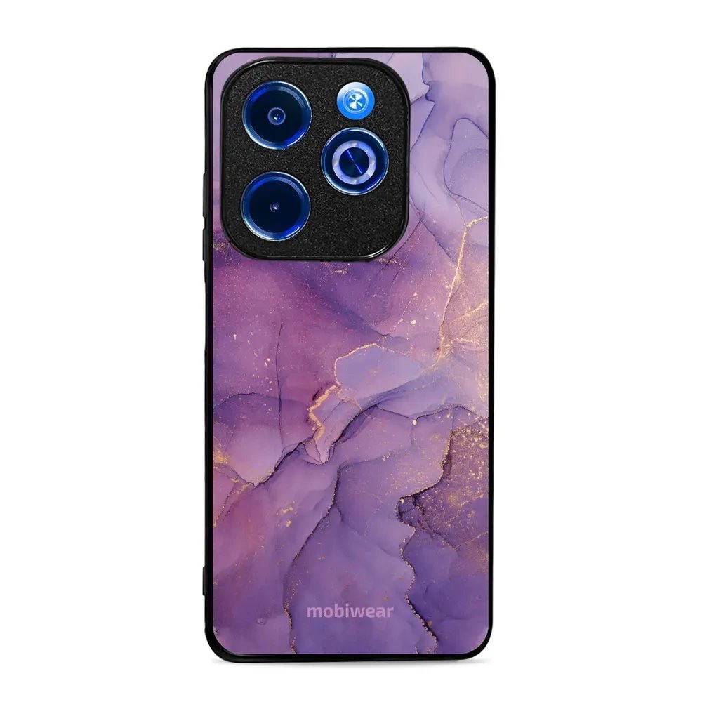 Lesklý kryt Mobiwear Glossy - Infinix Smart 8 - G050G - Fialový mramor