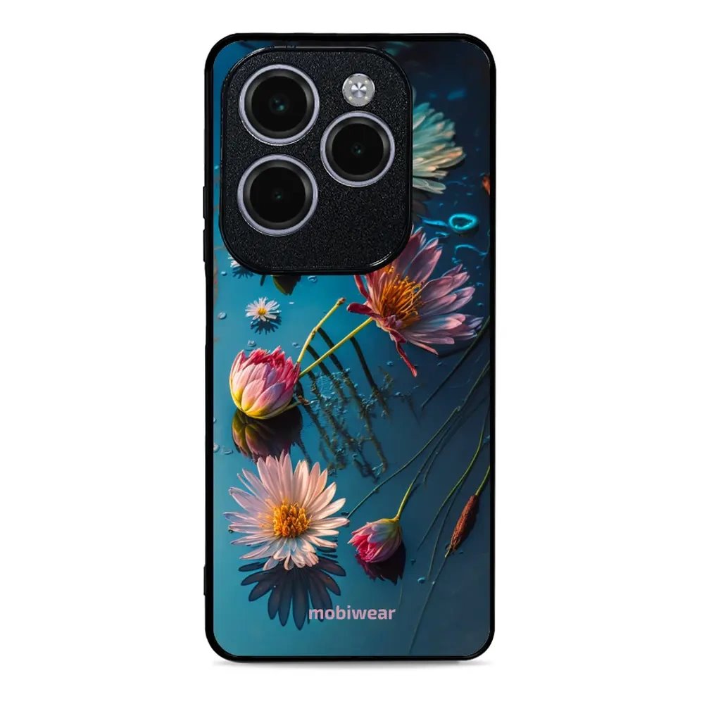 Lesklý kryt Mobiwear Glossy - Infinix HOT 40 Pro - G013G Květy na hladině