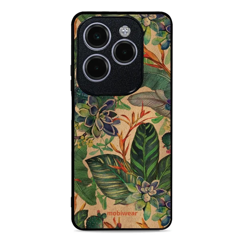 Lesklý kryt Mobiwear Glossy - Infinix HOT 40 Pro - G036G - Sukulenty