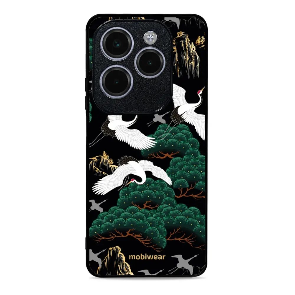 Lesklý kryt Mobiwear Glossy - Infinix HOT 40 Pro - G042G - Jeřábi
