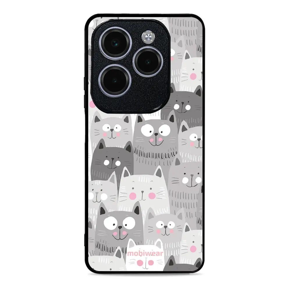 Lesklý kryt Mobiwear Glossy - Infinix HOT 40 Pro - G045G - Kočičky
