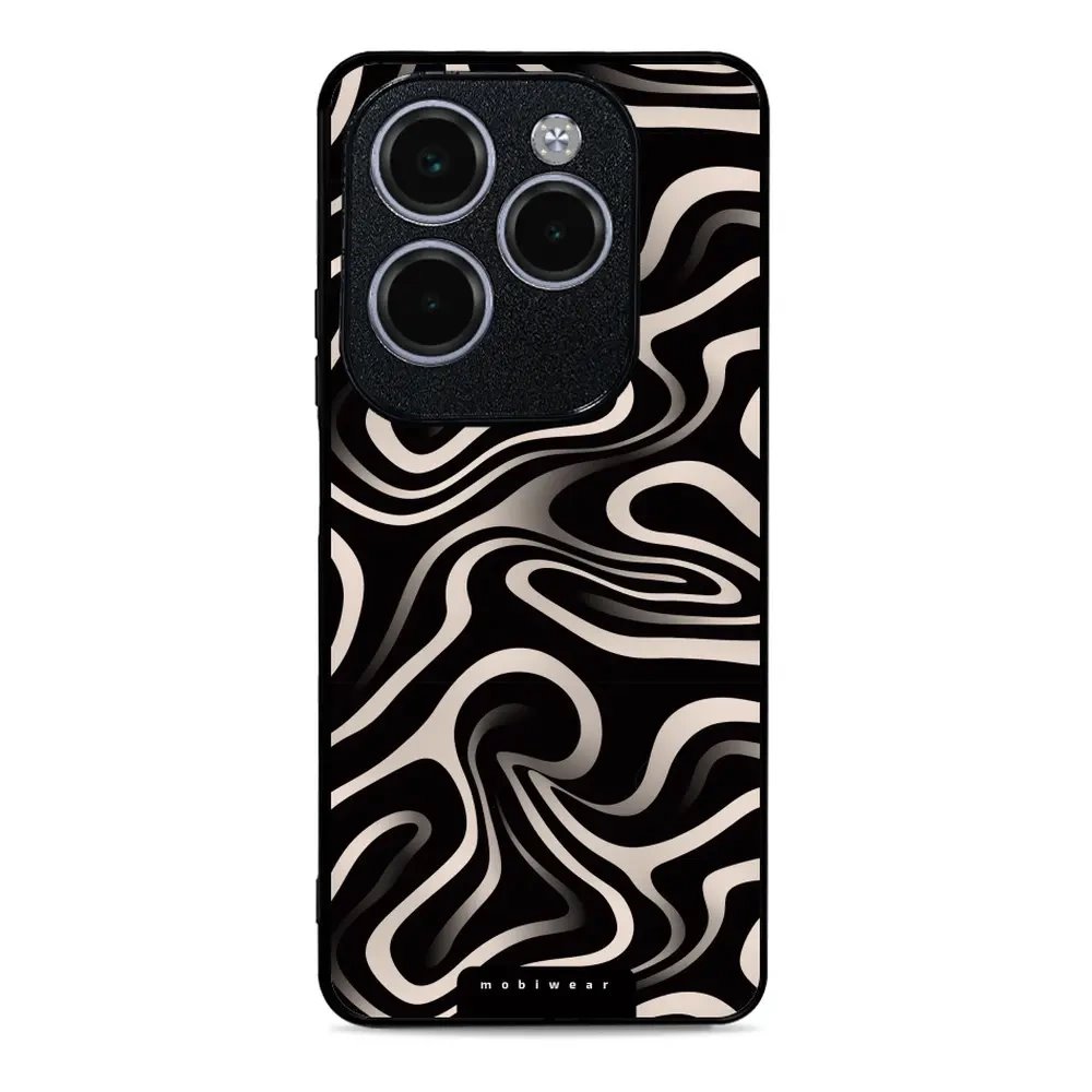 Lesklý kryt Mobiwear Glossy - Infinix HOT 40 Pro - GA63G Vlnky a linky
