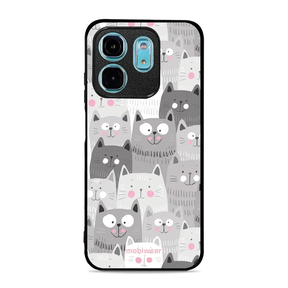 Lesklý kryt Mobiwear Glossy - Infinix HOT 50i - G045G - Kočičky
