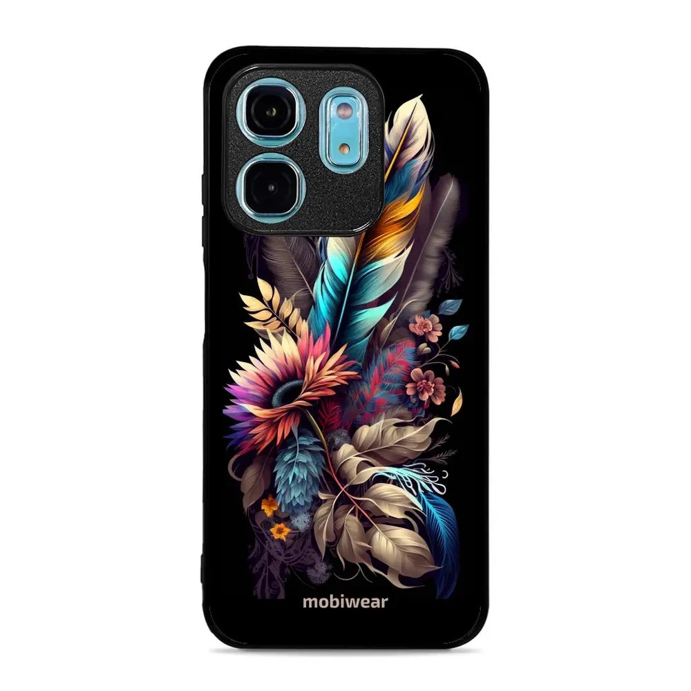 Lesklý kryt Mobiwear Glossy - Infinix Smart 9 - G011G Kytice s pírkem
