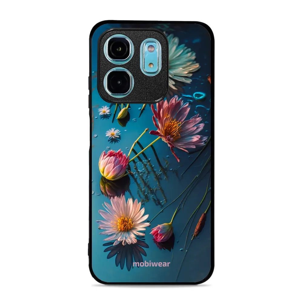 Lesklý kryt Mobiwear Glossy - Infinix Smart 9 - G013G Květy na hladině