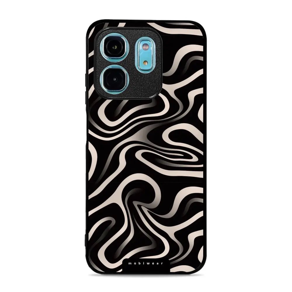 Lesklý kryt Mobiwear Glossy - Infinix Smart 9 - GA63G Vlnky a linky