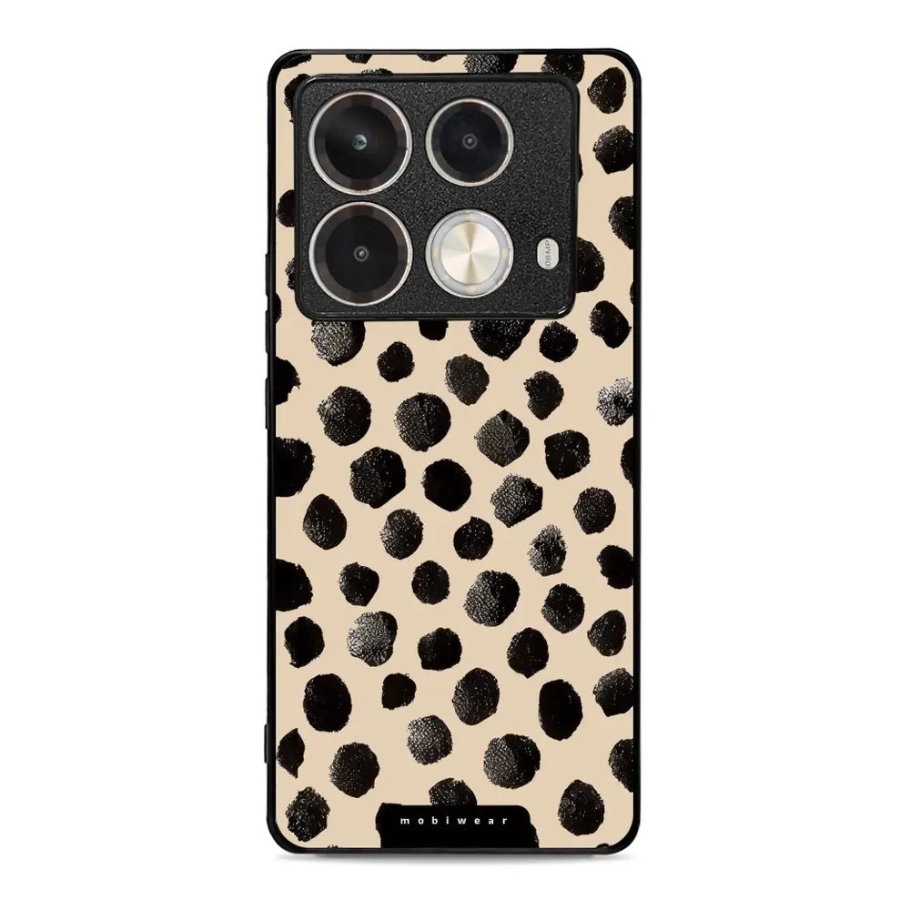 Lesklý kryt Mobiwear Glossy - Infinix Note 40 - GA50G Černé puntíky