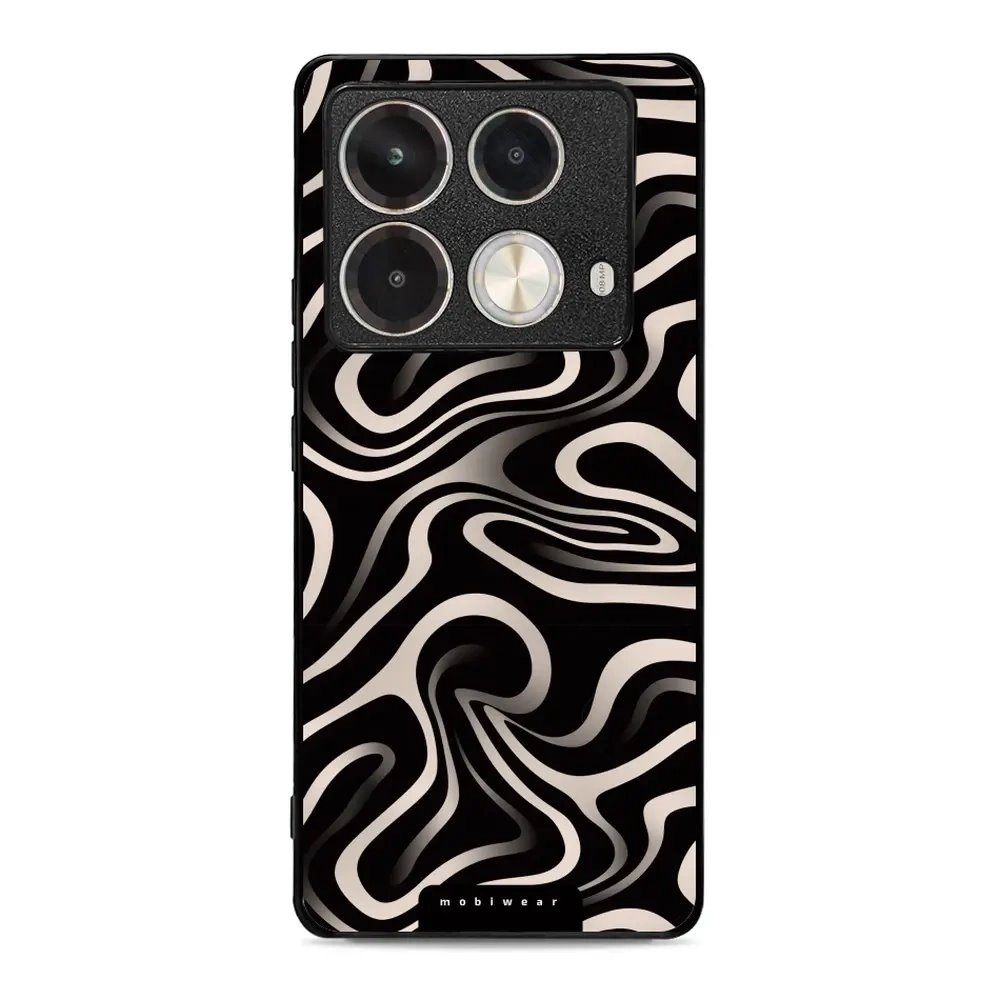 Lesklý kryt Mobiwear Glossy - Infinix Note 40 - GA63G Vlnky a linky