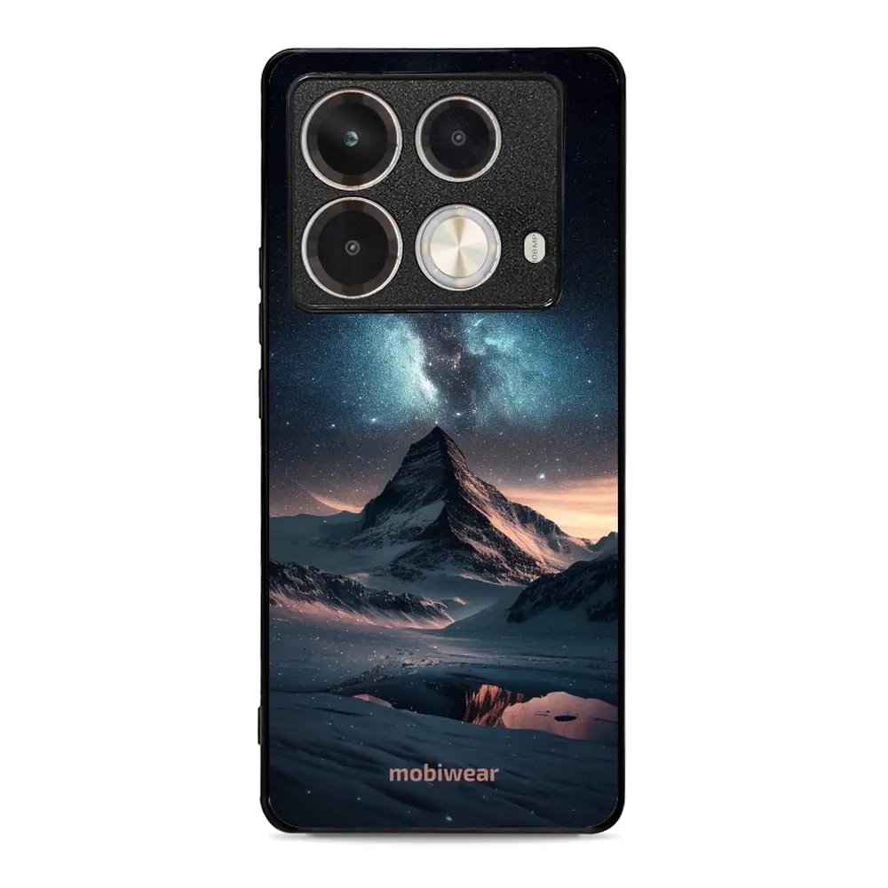 Lesklý kryt Mobiwear Glossy - Infinix Note 40 Pro - G006G Hora s hvězdnou oblohou - VÝPRODEJ