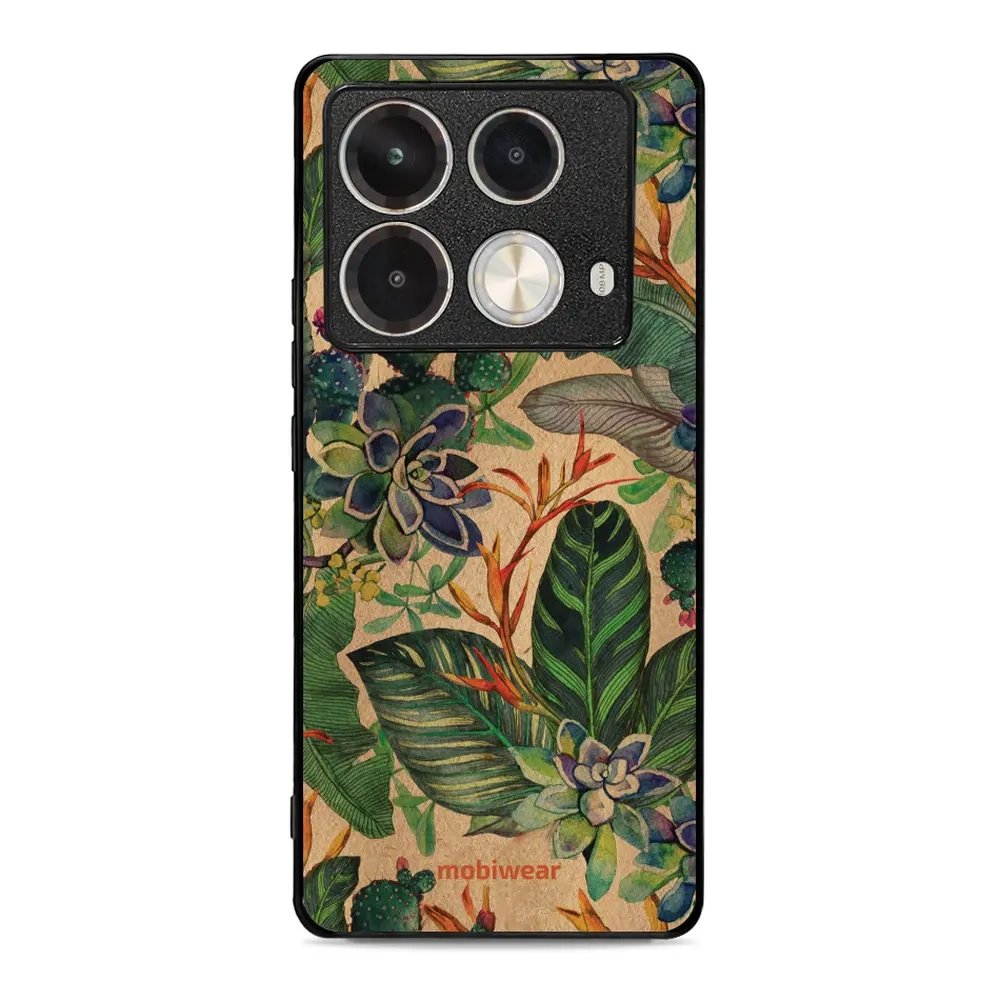 Lesklý kryt Mobiwear Glossy - Infinix Note 40 Pro - G036G - Sukulenty