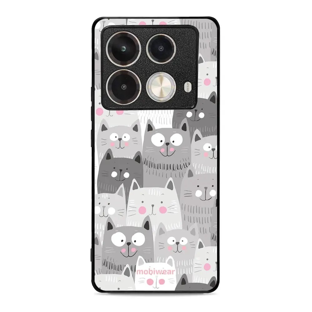Lesklý kryt Mobiwear Glossy - Infinix Note 40 Pro - G045G - Kočičky