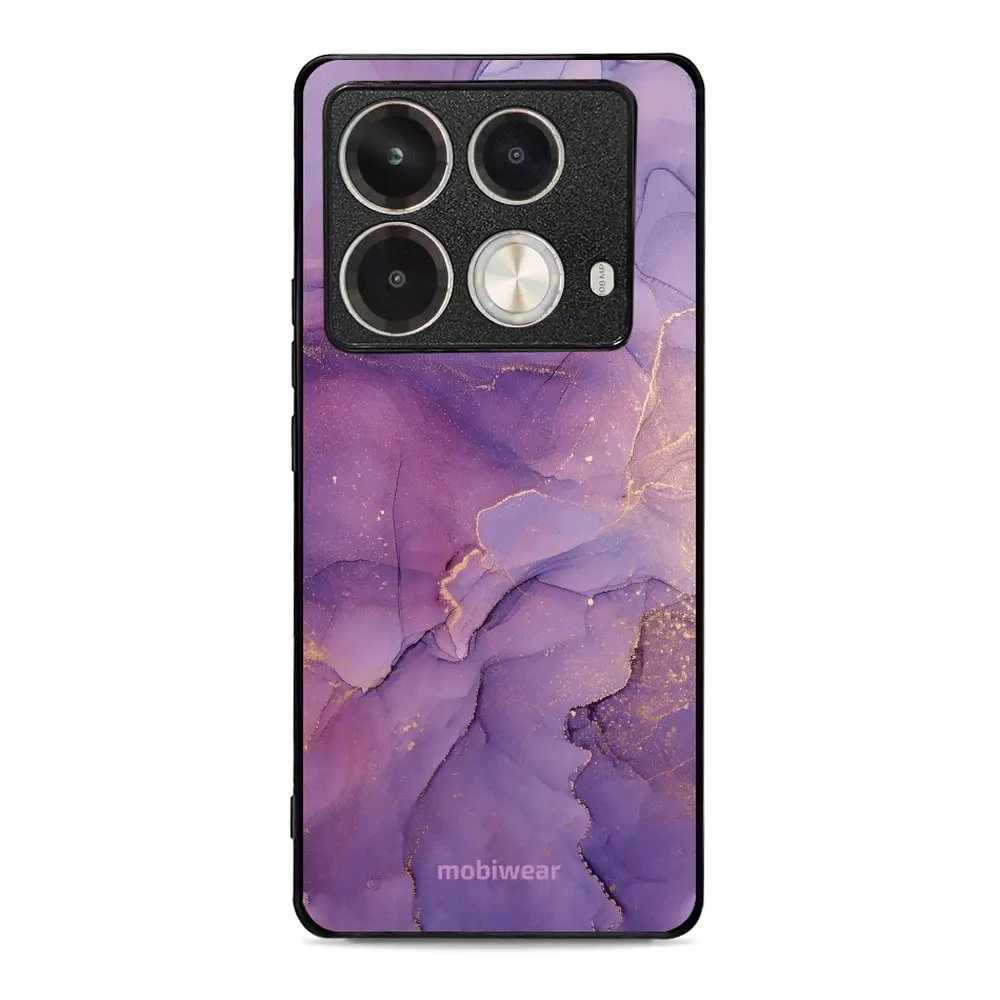 Lesklý kryt Mobiwear Glossy - Infinix Note 40 Pro - G050G - Fialový mramor