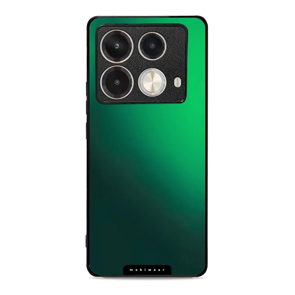 Lesklý kryt Mobiwear Glossy - Infinix Note 40 Pro - G061G Zelený odstín - VÝPRODEJ