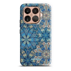 Odolný kryt na mobil Xiaomi 15T Pro - Mobiwear Elite Pro E108E Modré mandala květy