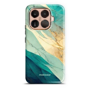 Odolný kryt na mobil Xiaomi 15T Pro - Mobiwear Elite Pro EP37E Zlatavý a zelenkavý mramor