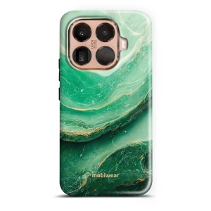 Odolný kryt na mobil Xiaomi 15T Pro - Mobiwear Elite Pro EP38E Zelený mramor