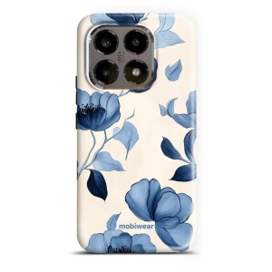 Odolný kryt na mobil Xiaomi 15T - Mobiwear Elite Pro EP73E Modrá krása květů