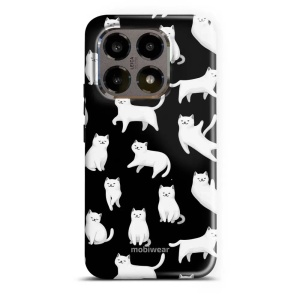 Odolný kryt na mobil Xiaomi 15T - Mobiwear Elite Pro E163E Bílé kočičky