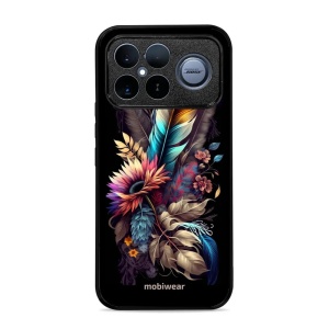 Lesklý kryt na mobil Poco F8 Ultra - Mobiwear Glossy G011G, kytice s pírkem