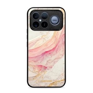 Lesklý kryt na mobil Poco F8 Ultra - Mobiwear Glossy G027G, růžový a zlatavý mramor