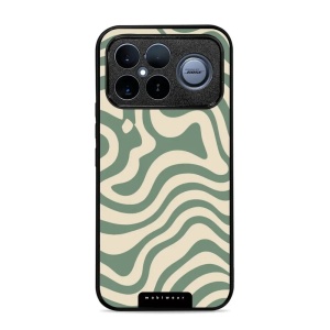 Lesklý kryt na mobil Poco F8 Ultra - Mobiwear Glossy GA57G, zelené a béžové zkrouceniny