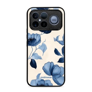 Lesklý kryt na mobil Poco F8 Ultra - Mobiwear Glossy GP73G, modrá krása květů