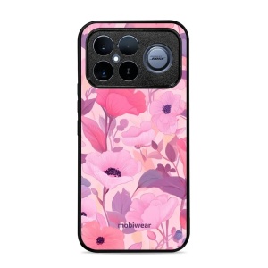 Lesklý kryt na mobil Poco F8 Ultra - Mobiwear Glossy GP74G, růžové květy snů
