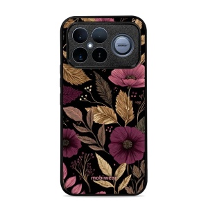 Lesklý kryt na mobil Poco F8 Ultra - Mobiwear Glossy G170G, fialová kvítka