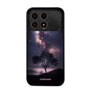 Lesklý kryt na mobil Poco F8 Pro - Mobiwear Glossy G005G, strom s galaxií