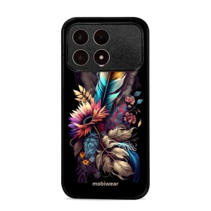 Lesklý kryt na mobil Poco F8 Pro - Mobiwear Glossy G011G, kytice s pírkem