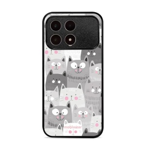 Lesklý kryt na mobil Poco F8 Pro - Mobiwear Glossy G045G, kočičky