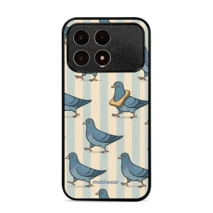 Lesklý kryt na mobil Poco F8 Pro - Mobiwear Glossy GP91G, holubi