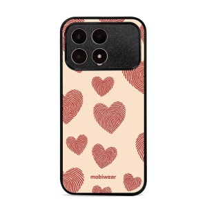 Lesklý kryt na mobil Poco F8 Pro - Mobiwear Glossy GP93G, otisk srdce