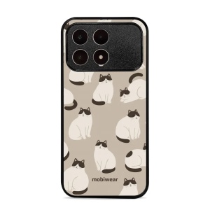 Lesklý kryt na mobil Poco F8 Pro - Mobiwear Glossy G160G, kočičáci