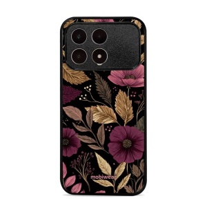 Lesklý kryt na mobil Poco F8 Pro - Mobiwear Glossy G170G, fialová kvítka