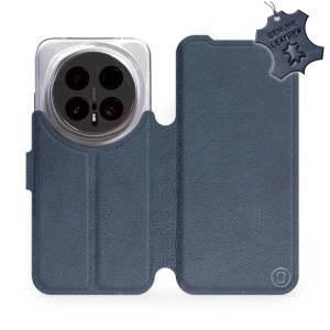 Kožené flip pouzdro Mobiwear na mobil Honor Magic8 Pro - modré